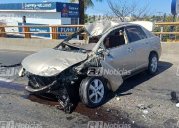 Fuerte accidente sobre el puente El Conchi deja una mujer y una menor lesionadas