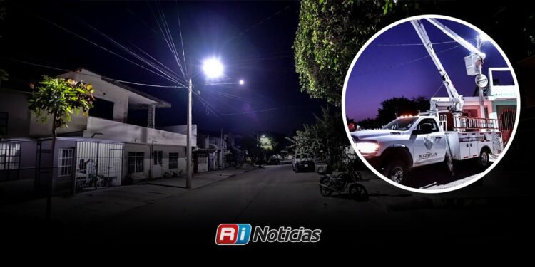 Ajustan consumo eléctrico tras cambio a luminarias LED en Mazatlán