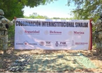 Grupo Interinstirucional asegura cargadores y cartuchos en Escuinapa