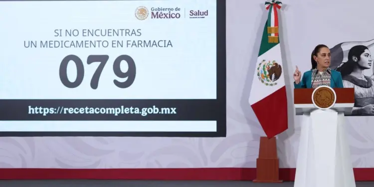 Abasto de medicamentos en farmacias públicas está al 97%, afirma Sheinbaum