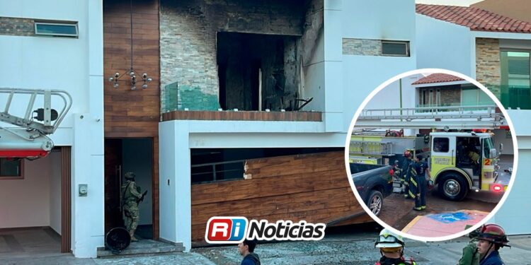 Incendian y vandalizan residencia en Portalegre Estates III, en Culiacán