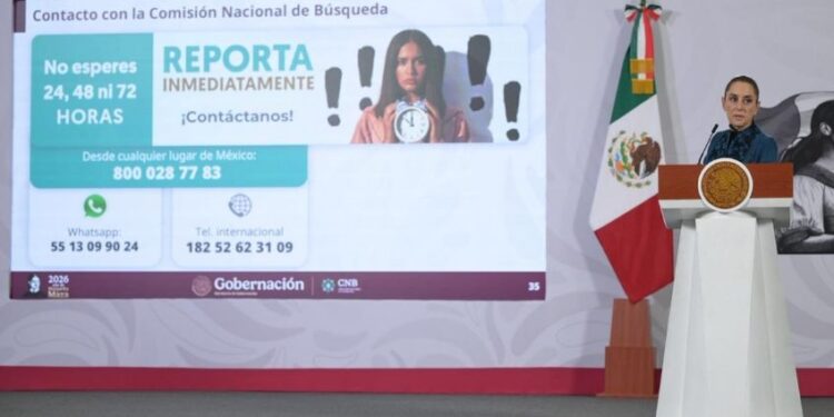 Claudia Sheinbaum: vamos a estar cerca de las víctimas y de la justicia en la búsqueda de personas desaparecidas
