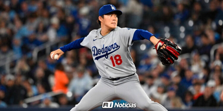 Yoshinobu Yamamoto lidera triunfo de Dodgers sobre Blue Jays con 6 ponches
