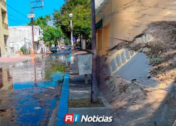 Persiste fuga de agua sin atender en la calle Carnaval