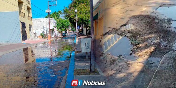 Persiste fuga de agua sin atender en la calle Carnaval