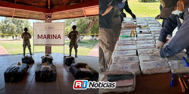 Aseguran embarcación con 230 paquetes de presunta cocaína en las costas de Michoacán