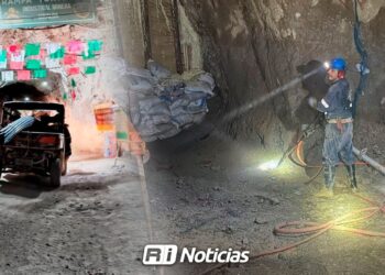 Refuerzan condiciones de seguridad en mina Santa Fe para continuar rescate de tres trabajadores