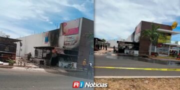 Se registra incendio en área de asado de carnicería en Pradera Dorada en Culiacán