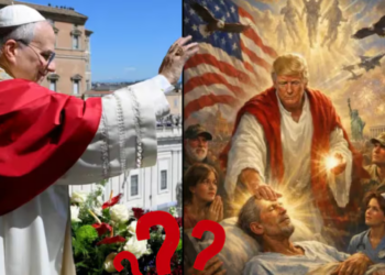Trump compartió una imagen generada con IA que lo muestra como Jesús tras pelearse contra el papa León XIV