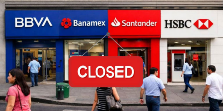 Confirman fecha del próximo cierre masivo de bancos en México, suspenderán operaciones 3 días continuos