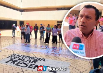 Antorchistas protestan por vivienda digna para familias desplazadas olvidadas