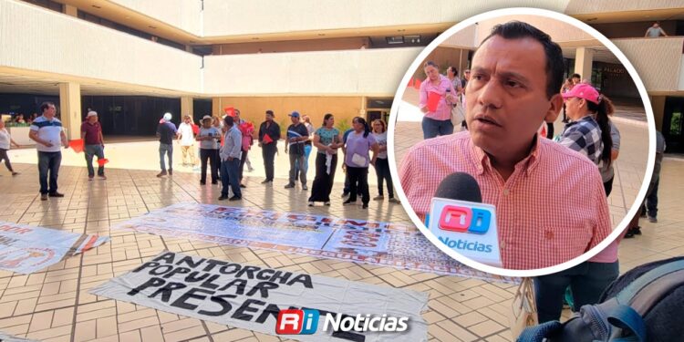 Antorchistas protestan por vivienda digna para familias desplazadas olvidadas