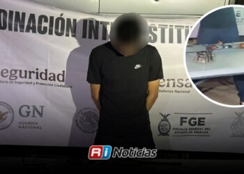 Persecución y balacera en Culiacán deja tres detenidos y arsenal asegurado