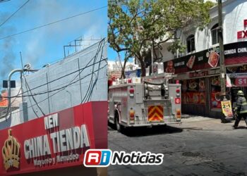 Se reporta incendio en restaurante de comida china en el sector Centro de Culiacán