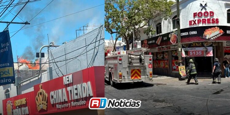 Se reporta incendio en restaurante de comida china en el sector Centro de Culiacán