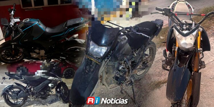 Policía de Mazatlán recupera cinco motos con reporte de robo; en otro hecho detiene a dos