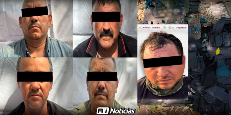 En Escuinapa, autoridades federales detienen a cinco personas con armas y equipo táctico