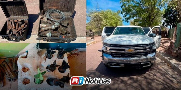 Asegura Ejército arsenal con explosivos, armas y vehículos en Elota; hay detenidos