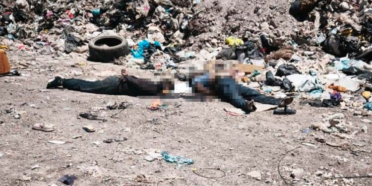 Localizan dos hombres asesinados en zona del basurón de Culiacán
