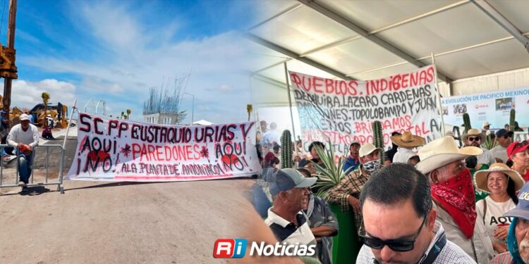 “Ni desapareciéndonos vamos a permitir a Mexinol”: advierten manifestantes en Topolobampo