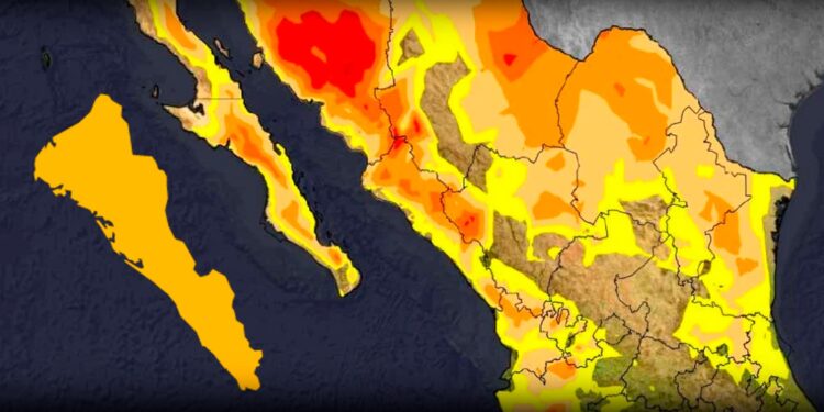 Anticiclón provocará intensa onda de calor en México; Sinaloa y otros 16 estados en alerta por altas temperaturas