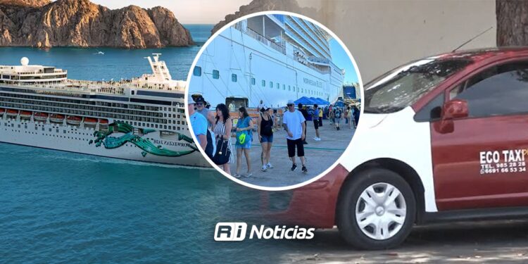 Cruceros mantienen a flote al sector taxi en Mazatlán