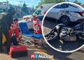 Motociclista resulta lesionado tras choque en cruce de Ejército Mexicano y Lola Beltrán en Mazatlán
