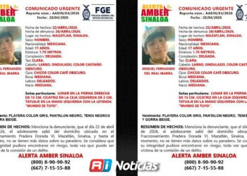 Activan Alerta Amber en busca de Miguel Fernando, menor de 17 años desaparecido en Mazatlán
