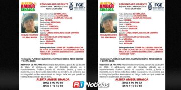 Activan Alerta Amber en busca de Miguel Fernando, menor de 17 años desaparecido en Mazatlán
