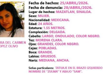 Activan Protocolo Alba en Mazatlán por la desaparición de Alondra López de 24 años