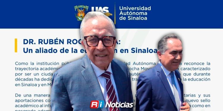 UAS respalda a Rubén Rocha Moya y lo califica como aliado de la educación