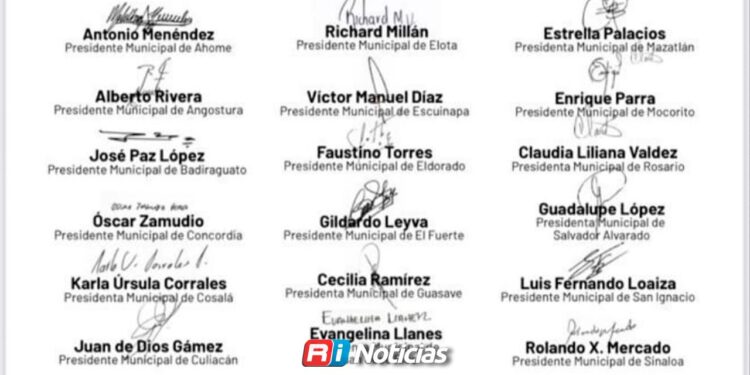 En Sinaloa solo 18 alcaldes apoyan a Rubén Rocha Moya; faltan Navolato y Choix