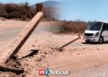 Peligro en Mazatlán: postes de Pemex destruidos podrían provocar tragedia en Felipe Ángeles
