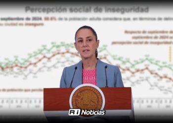 Sheinbaum destaca baja en percepción de inseguridad y asegura que continuará estrategia