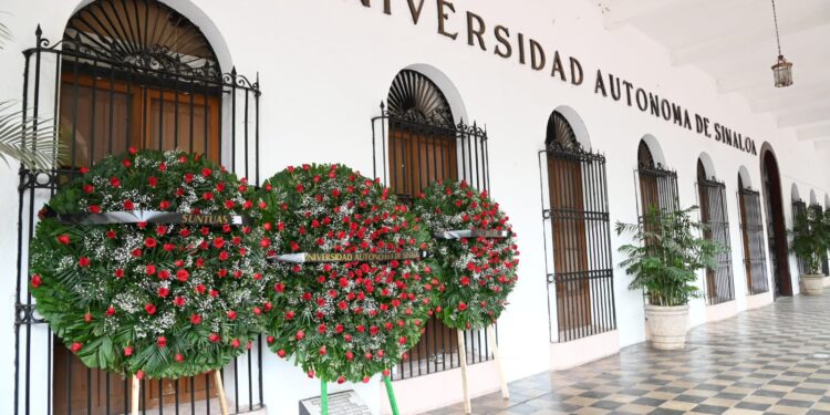 Reivindica la UAS la memoria de sus mártires, María Isabel Landeros y Juan de Dios Quiñónez, como pilar de la autonomía y la educación pública
