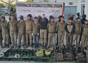 Capturan a 14 presuntos delincuentes tras agresión a militares en Escuinapa; dos son extranjeros