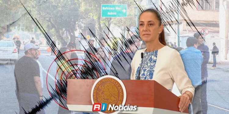 Sheinbaum reporta saldo blanco tras sismo en Oaxaca