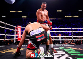 Cayó el “Zurdo”: Benavidez lo noquea y conquista el peso crucero