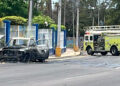 Camioneta queda reducida a chatarra tras incendiarse cerca de la Torre Académica en Culiacán