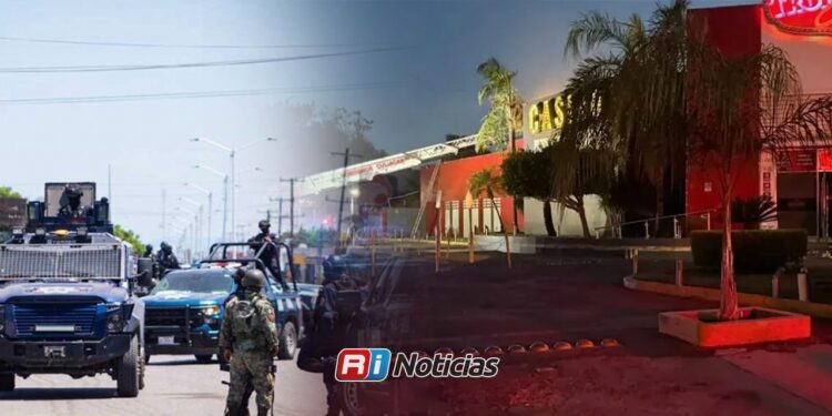 Refuerzan seguridad en casinos de Culiacán tras incendio que dejó una mujer sin vida
