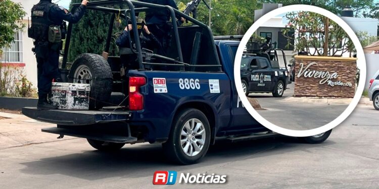 Movilización de seguridad en residencial Carlos V genera expectación en el norte de Culiacán