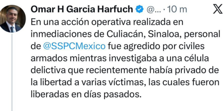 Ataque armado a fuerzas federales en Culiacán deja dos civiles abatidos y un detenido