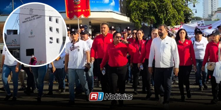 Hospital Municipal protagoniza consignas del STASAM en marcha del Día del Trabajo