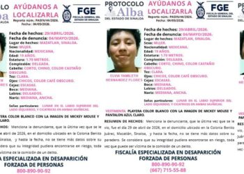 Activan Protocolo Alba por desaparición de Elvia Yamileth, joven de 19 años desaparecida en Mazatlán