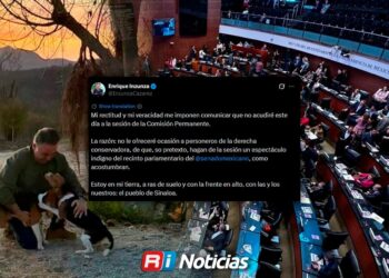 “Con la frente en alto y en mi tierra”: Enrique Inzunza justifica su ausencia en el Senado