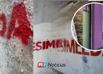 EsImelda desata polémica en Mazatlán: Restaurante denuncia grafitis en su fachada como presunta propaganda política”