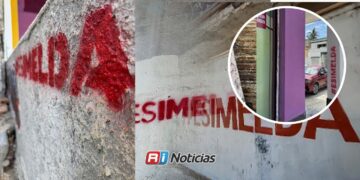 EsImelda desata polémica en Mazatlán: Restaurante denuncia grafitis en su fachada como presunta propaganda política”