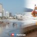  Temperaturas extremas modifican rutina de comerciantes en playas de Mazatlán