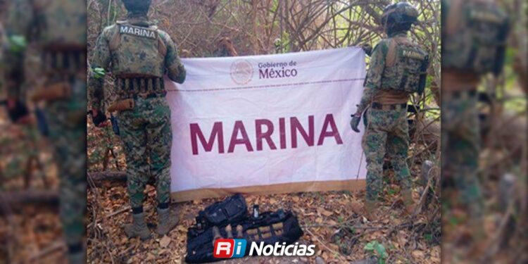 Marina asegura explosivos artesanales y municiones en comunidad de Elota, Sinaloa