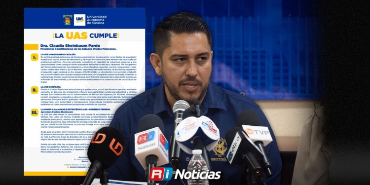 UAS pide apoyo extraordinario a Claudia Sheinbaum para evitar colapso financiero